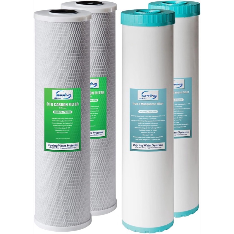 iSpring WGB22BM 2-Stage Iron & Manganese Whole-House Filter